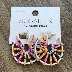Sugarfix by Baublebar beaded hoop earrings